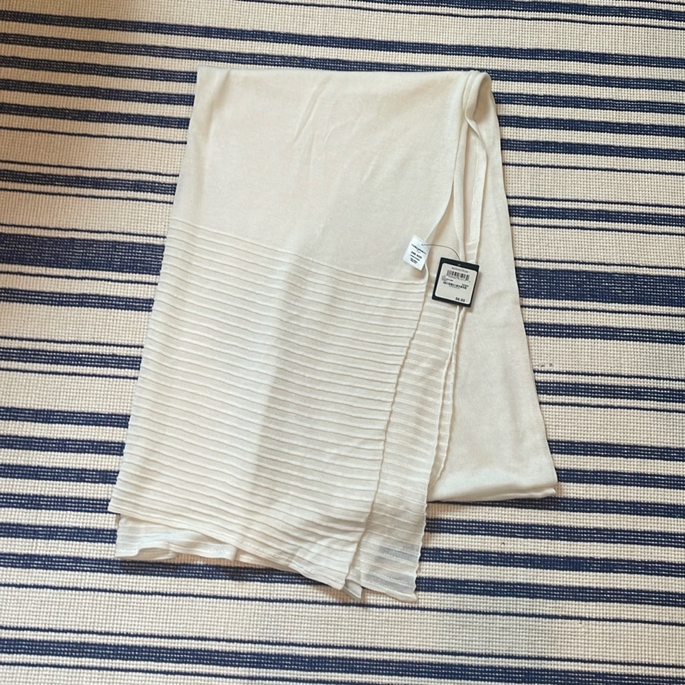 NWT Halogen Modal/Silk Blend Wrap in Ivory